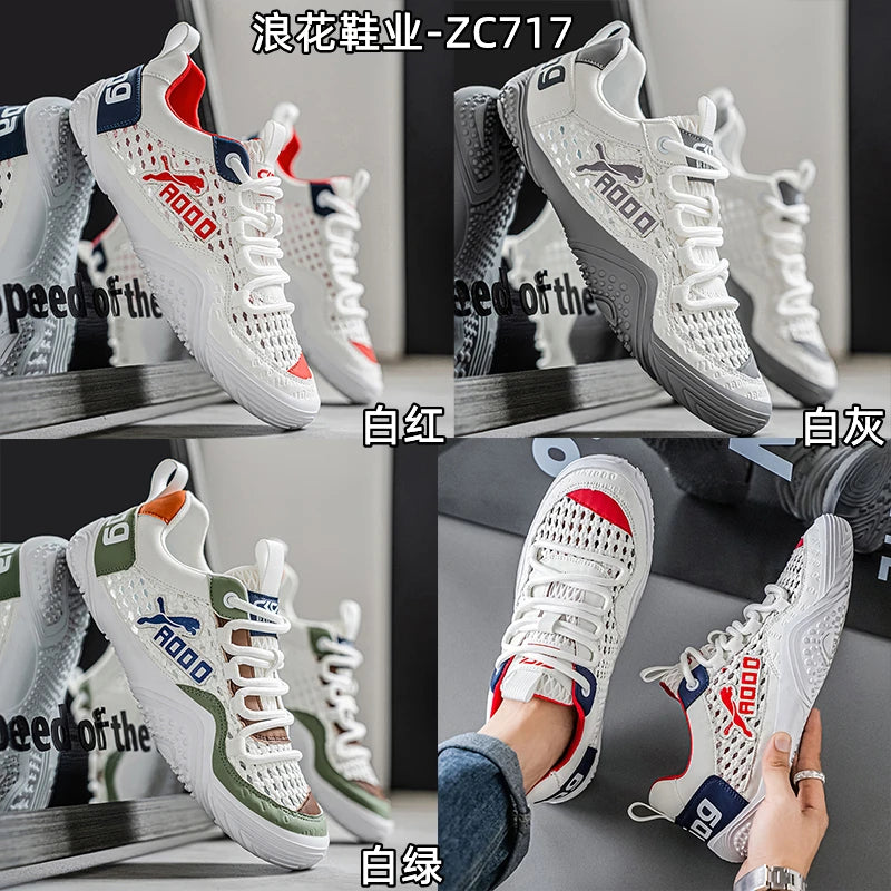 Shoes For Men Mesh Sneakers Summer Casual Breathable Sports Outdoor Hiking Tennis Running Designer Luxury Platform Loafers ( Available )
