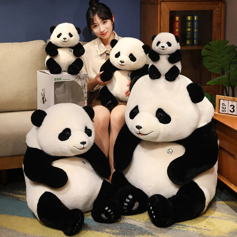 Adorable Base Simulation Lifelike Giant Panda FuBao Plush Toys Kawaii Stuffed Animals Soft Bears Baby Appease Doll Gifts
