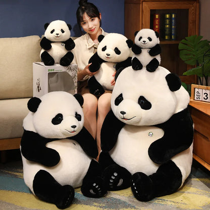 Adorable Base Simulation Lifelike Giant Panda FuBao Plush Toys Kawaii Stuffed Animals Soft Bears Baby Appease Doll Gifts