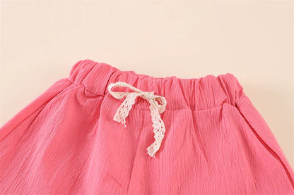 Summer Fashion Baby Clothes Suit Children Short Sleeved Flower Shirt Shorts 2Pcs/Sets Kids Girls Clothing Infant Casual Costume
