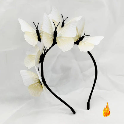 Butterfly Headband Halloween Cosplay Bohemian Wedding Headpiece Photo Props