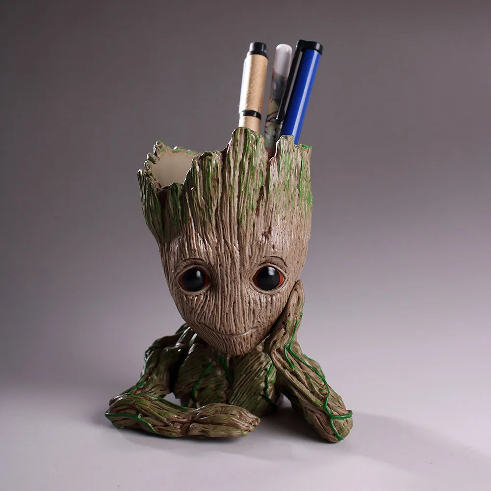 Home Decoration Crafts Flower Pot Miniature Model Office Desktop Display Cartoon Figurines Handicrafts Decor Tree Man Ornament