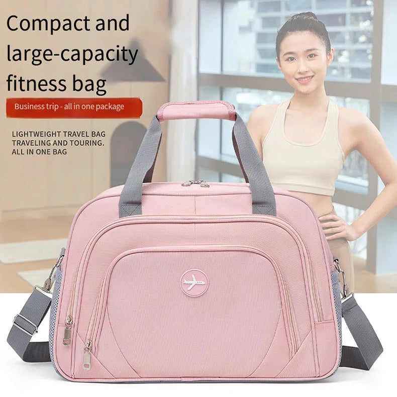 Large-Capacity Travel Bag, Short-Distance Business Trip Tote Bag, Wet and Dry Separation Fitness Bag, Lightweight Waterproof Luggage Bag, Unisex Sports Bag