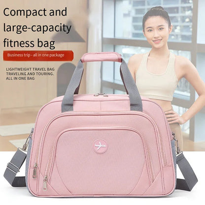 Large-Capacity Travel Bag, Short-Distance Business Trip Tote Bag, Wet and Dry Separation Fitness Bag, Lightweight Waterproof Luggage Bag, Unisex Sports Bag