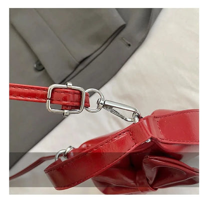 Kids Girls Cute Bowknot Handbag Fashion Crossbody Bag Detachable Strap Mini Shoulder Bag for Children Stylish Purse
