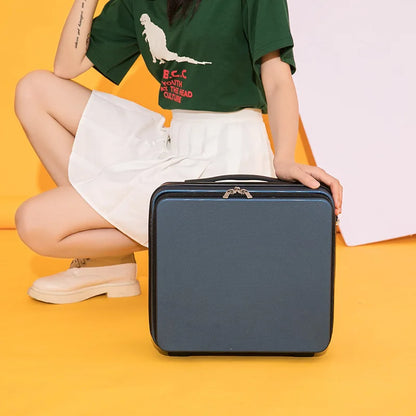 2024 New Retro white pink blue Travel Bag Rolling Luggage sets,13 inch Women Trolley Suitcases vs handbag with Wheel