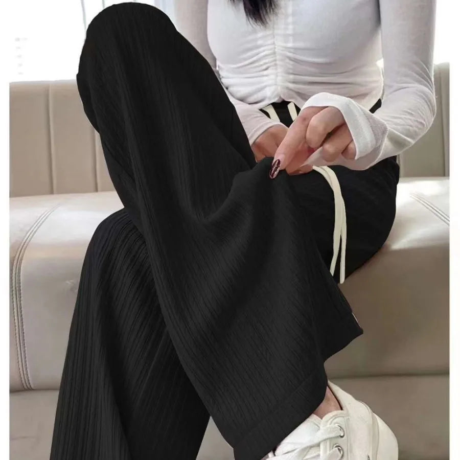 Women's Pencil Pants Jogger Sweatpants Thin Material Seven/Nine Points Length Boting Trousers for Spring Season (Available)