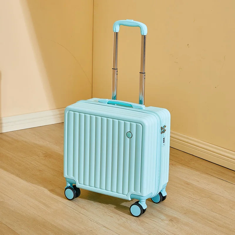 18-Inch Luggage 2025 Fashion Small Luggage Lightweight Travel Trolley Case with Combination Lock