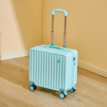 18-Inch Luggage 2025 Fashion Small Luggage Lightweight Travel Trolley Case with Combination Lock