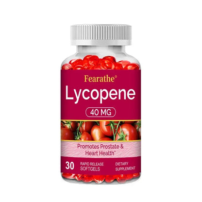 Premium Lycopene 40mg, Dietary Supplement for Prostate, Antioxidant, Heart, Skin & Immune Health, Non-GMO, 30/60/120 Softgels