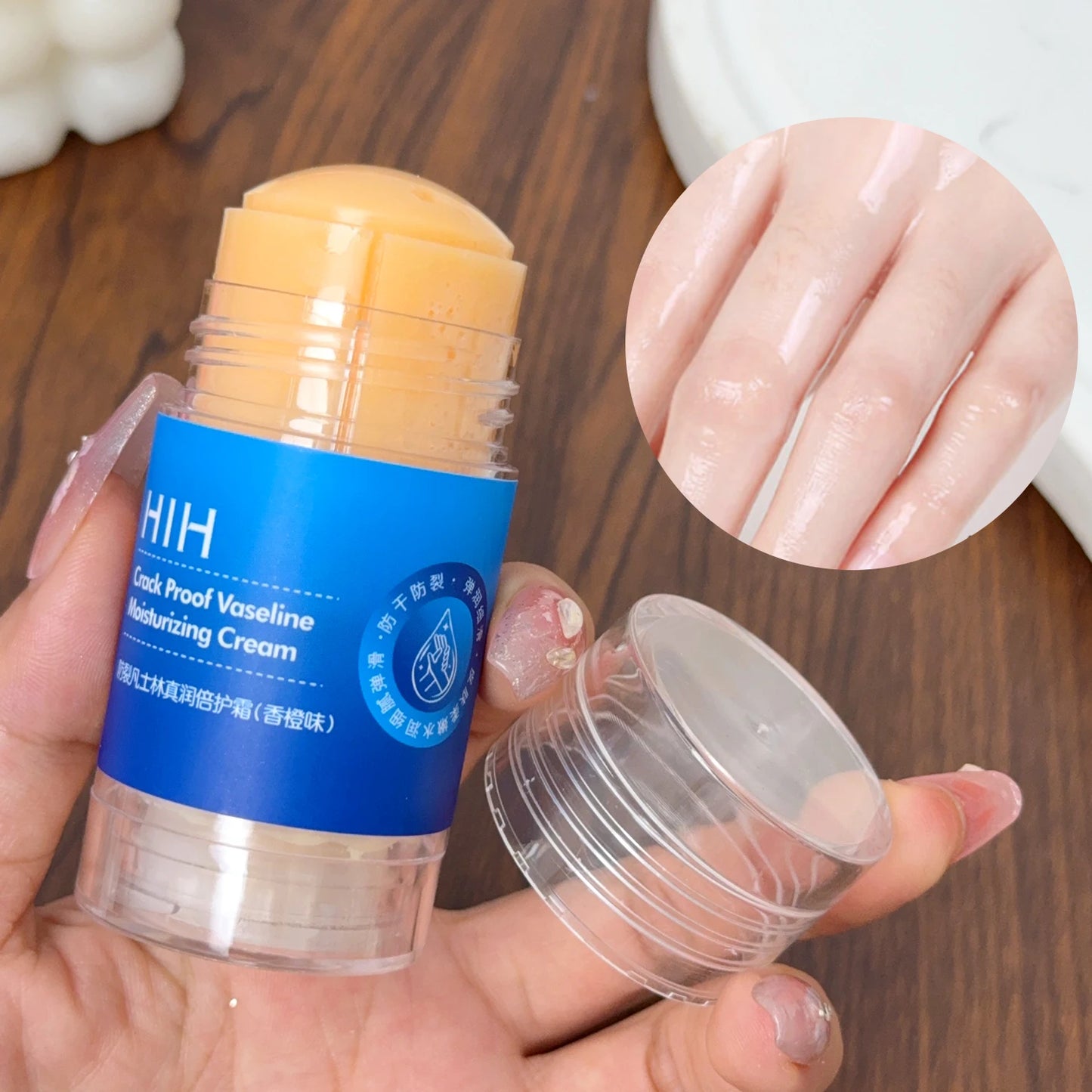 Anti Cracking Feet Cream Stick Double Protection Moisturizing Peach Orange Hand Foot Softening Dry Exfoliation Daily Foot Care