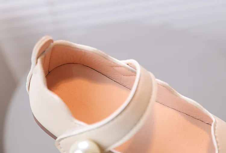 Girls Black Leather Shoes for Wedding Party Back To School Flats Kids Mary Janes Simple Classic Soft Anti-skid Kids Casual Shoes