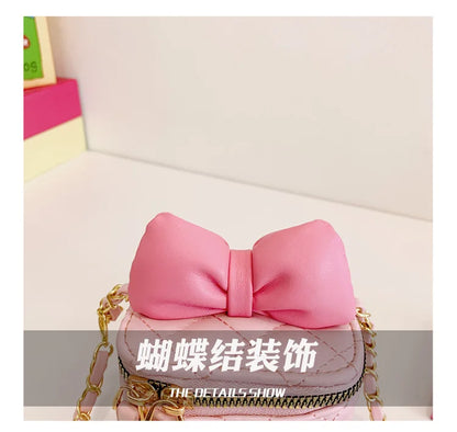 Children Bag New Girl Crossbody Bags Fashion Chain Bags Bow Shoulder Bags Versatile Girl Bag Sweet Princess Bag mochila infantil