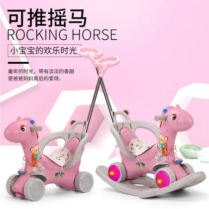 children rocking horse rocking horse dual-use baby  chair baby toy children horse ride on toys