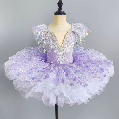 Summer Party Girls Dresses Kids Clothes Vestidos Princess Outfit Girl Dress Tutu Stage Ballet Leotards Dance Costumes Ballerine
