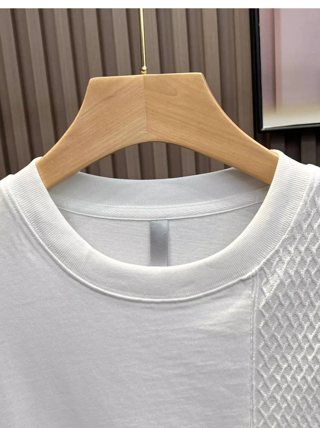 American Casual Summer Patchwork Color Block Loose Short Sleeve T-Shirt(Available)