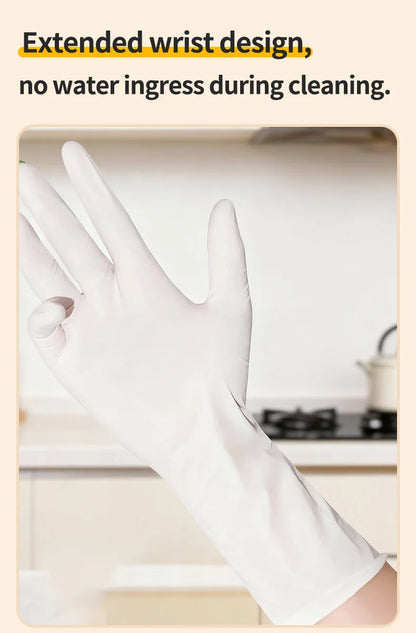 Long Length Nitrile Gloves Disposable Latex Free Powder Free Extended Cuff For Kitchen Cleaning Food Handling Beauty Salon