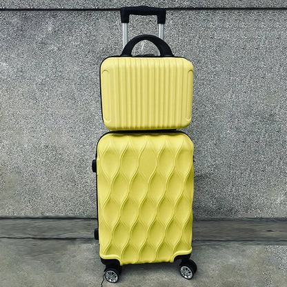 Luggage 2-Piece Set Boarding Luggage Bag 20inch Satchel Small Mother-In-Law Box 14inch Handbag Trolley Case Universal Wheel Lightweight Travel Gift Password Box