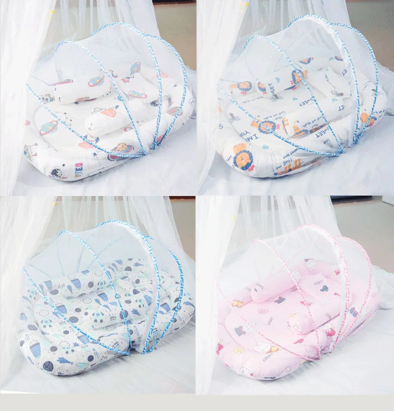Multi-Function Travel Baby Nest Portable Baby Bed Crib Foldable Babynest Bassinet Infant Sleeping Children's Bed with Mosquito