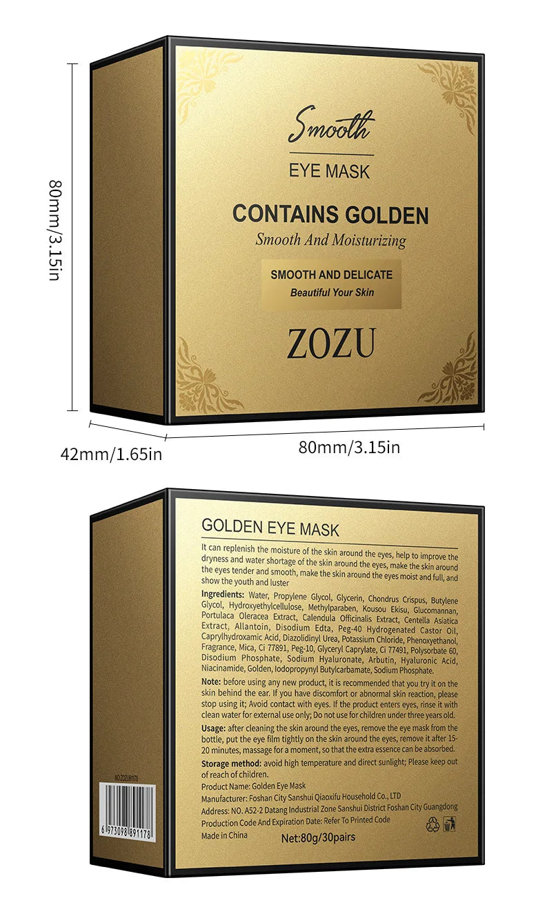 ZOZU Eye Mask Eye Patches - Hydrating Moisturizing Eye Care, Reduces Fine Lines, Brightens Dark Circles, Soothes Dry Eye Area, N