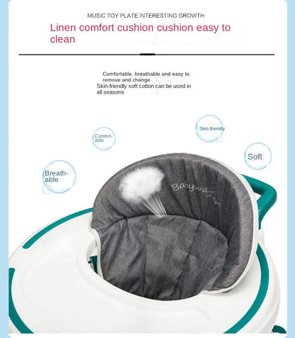 Lazychild Baby Walker 8-gear Adjustable Multi-function Anti-O-leg Anti-rollover Folding Baby Starting Car 5-18 Months Hot New