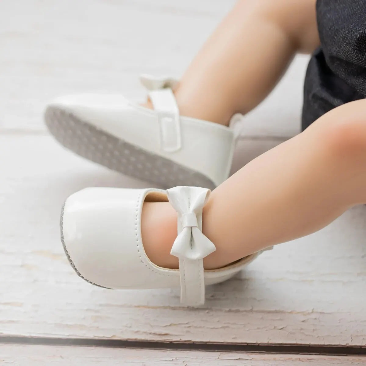 Baby Girls Shoes Bowknot Princess Dress Shoes PU Anti-slip Soft Sole Infant First Walkers Newborn Crib Baby Shoes