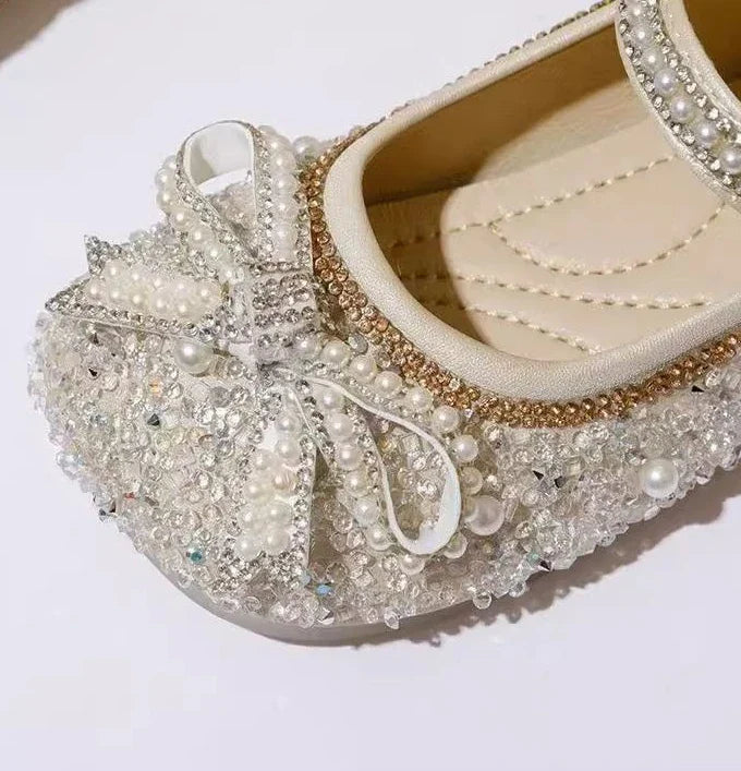 Girl's Soft Sole Princess Crystal Shoes