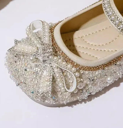 Girl's Soft Sole Princess Crystal Shoes