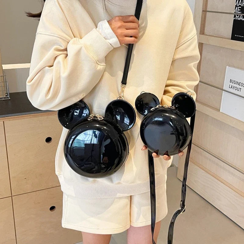 Cartoon Mickey Mini Bag for Women - Stylish Versatile Shoulder Crossbody Bag Fashion Literary Daily Purse