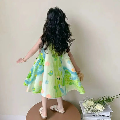 Girl's Summer Dress New Beach Dress for Summer