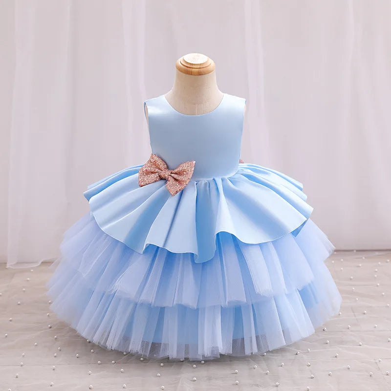 Girls Elegant Dresses Summer Kids Dress For Girls Wedding Bridesmaid Dress Toddler Girls Princess Dress Children Evening Party