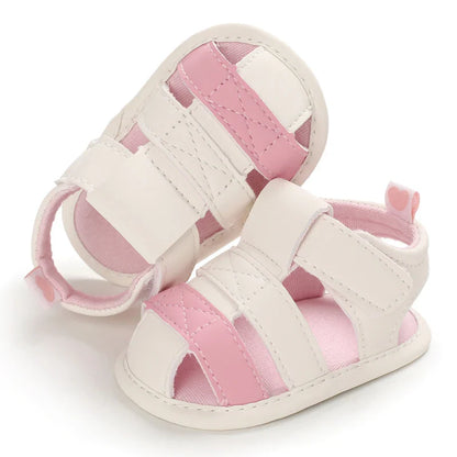 Baby Shoes For Boys and Girls  Summer With Perforated Sandals and Non Slip Soft Soles For Learning To Walk