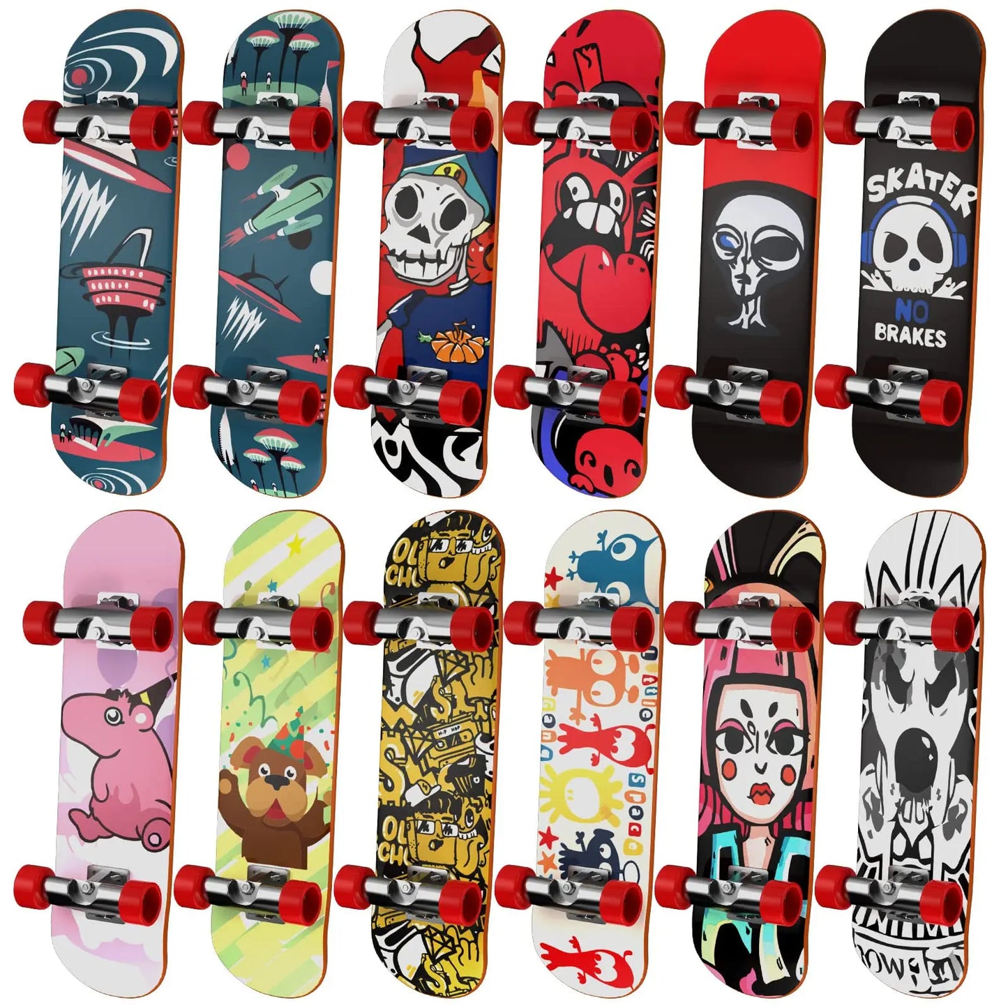 Finger Skate Board Mini Collectible Creative Desktop Fingertip FingerBoard Toys For kids Birthday Gifts Finger Skater