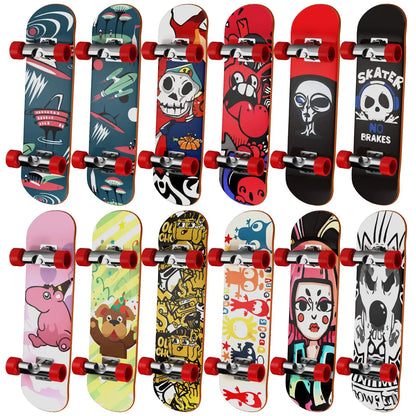 Finger Skate Board Mini Collectible Creative Desktop Fingertip FingerBoard Toys For kids Birthday Gifts Finger Skater