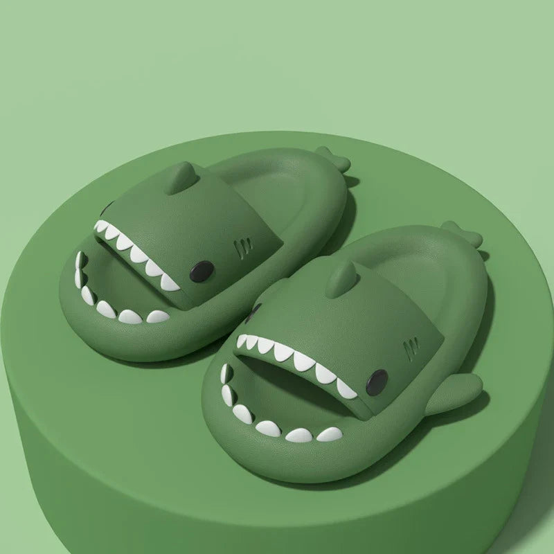 Gacimy Summer Cartoon Sandals For Children Fashion Shark Outdoor Boys And Girls Slippers Waterproof Non-slip Beach Baby Shoes (Available)