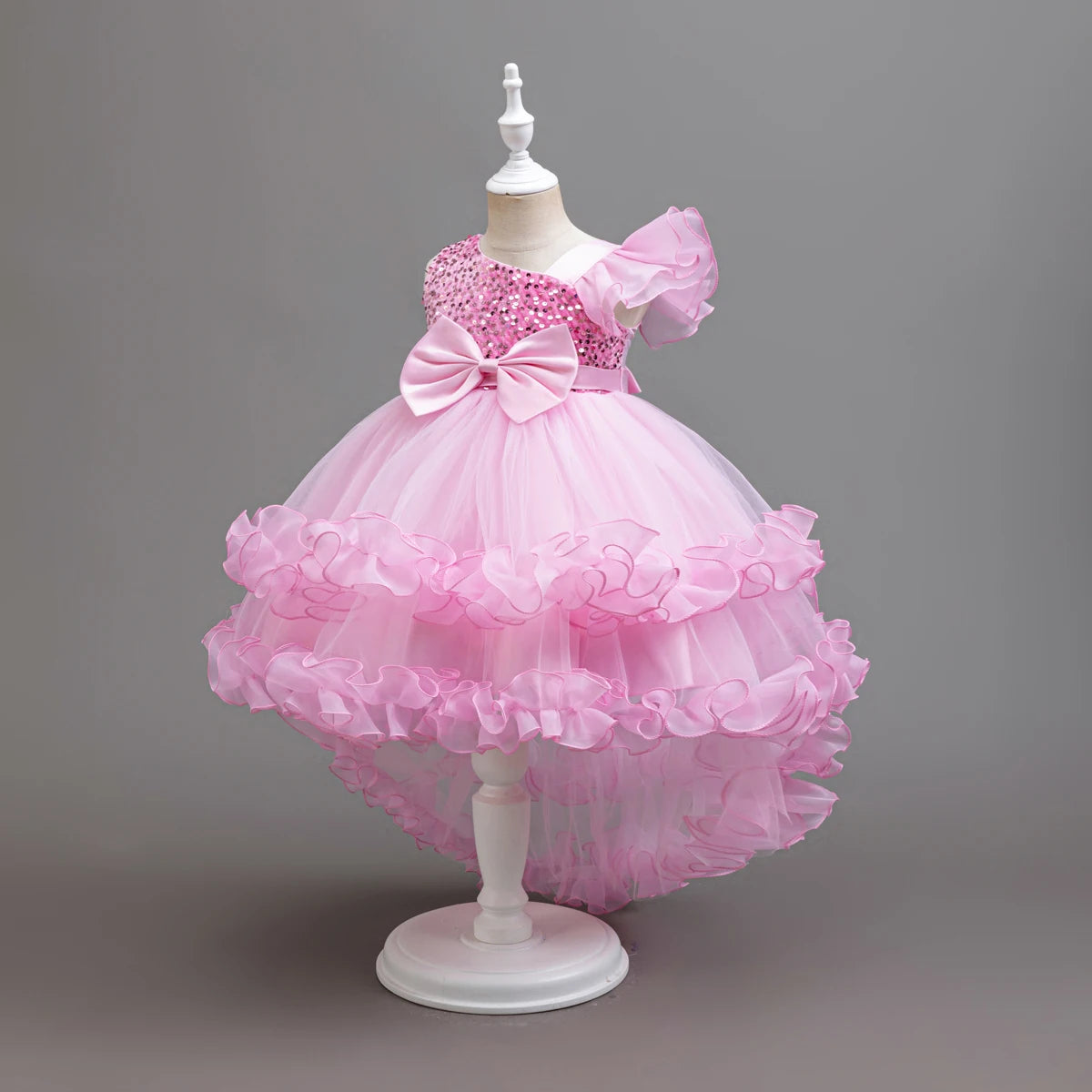 Flower Girl Party Dresses Wedding Birthday Trailing Princess Dress For Kids Graduation Pageant Bridesmaid Kids Costume