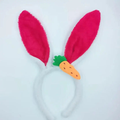 Easter Headband Cartoon-Inspired Party Props Hairband Lolita Cosplay Headwear Playful Rabbit Ear Headband For Themed Parties