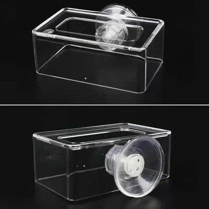 Fish Feeding Aquarium Feeding Ring Fish Tank Station Floating Food Tray Feeder Aquarium Accessory with Strong Suction Cups