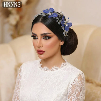 TOPQUEEN Elegant Fairy-Tale Inspired Wedding Hair Accessories Bridal Butterfly Headband Bohemian Women Party Headpiece
