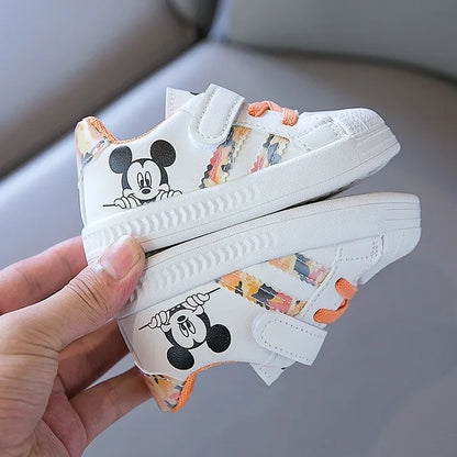 Children's White Shoes Spring and Autumn Kid's Sports Shoes Anti slip Lightweight Boys Board Shoes Soft Sole Baby Casual Shoes