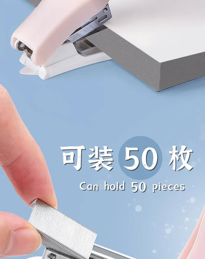 Mini Stapler Set with Staples Cute Rabbit Bear Paper Binder Stationery Office Binding Tools School Supplies