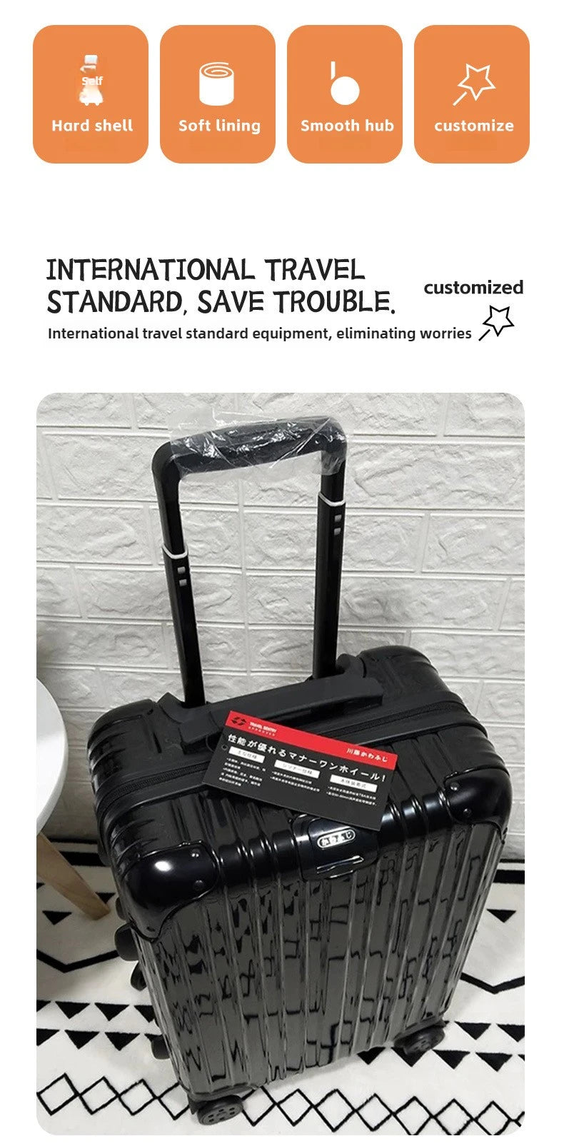 Magnesium Aluminum Alloy Luggage Set, 20" Carry-On & 28" Travel Suitcase with TSA Lock, Lightweight Durable