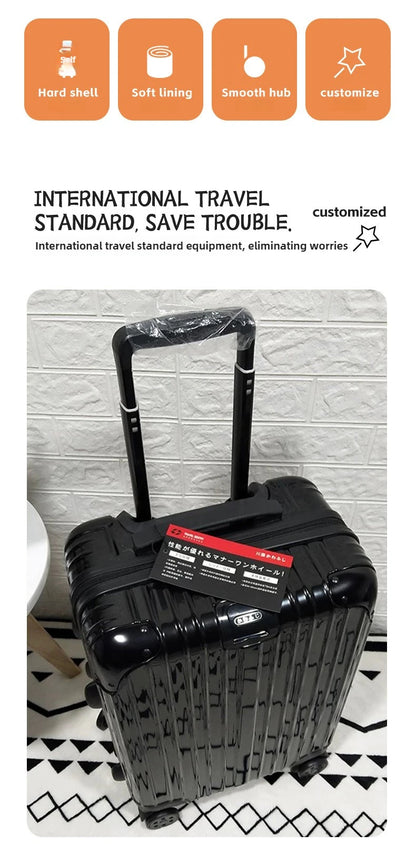 Magnesium Aluminum Alloy Luggage Set, 20" Carry-On & 28" Travel Suitcase with TSA Lock, Lightweight Durable