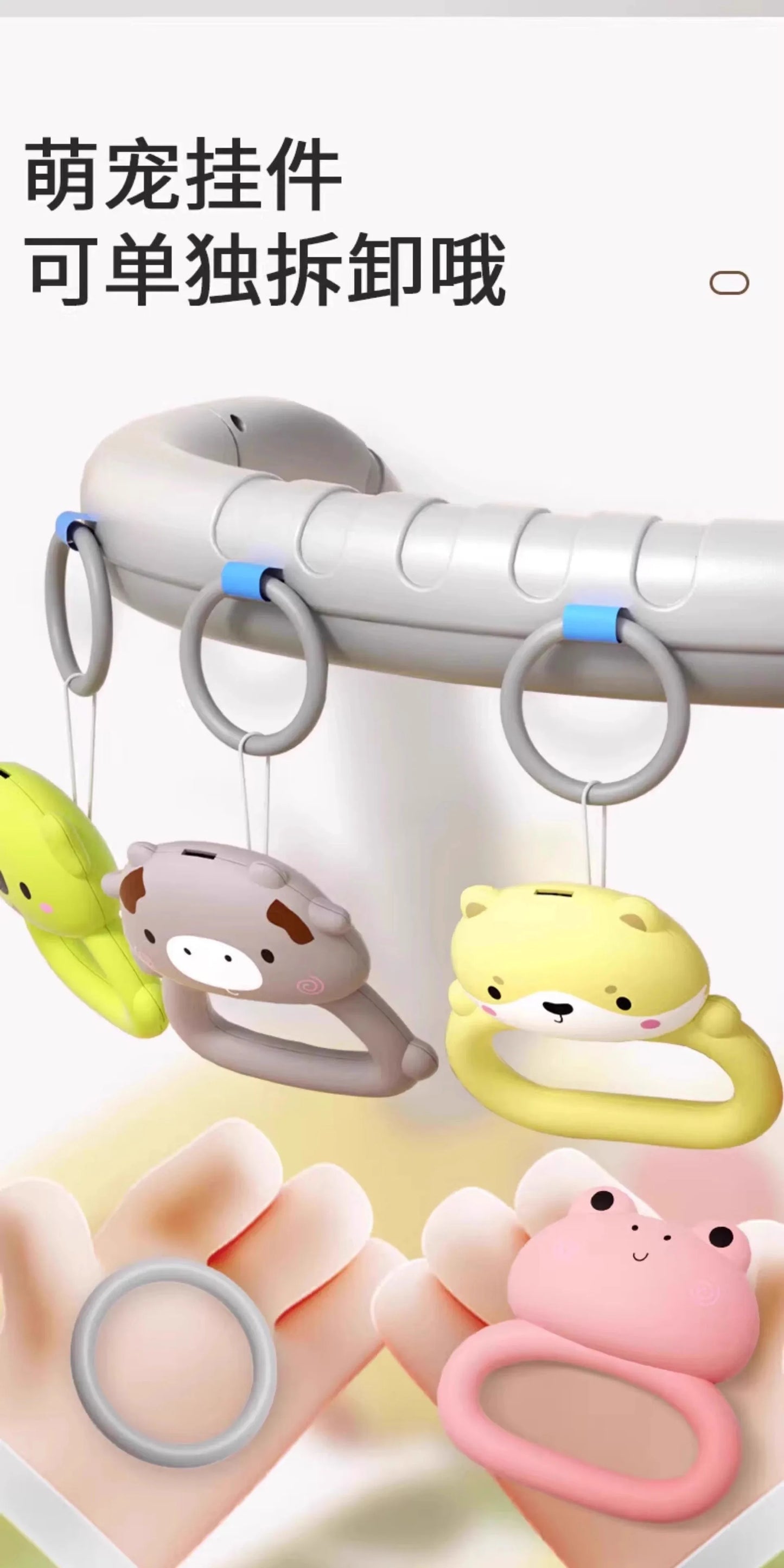 Baby Activity Gym with Kick Piano, 7-in-1 Play Mat, Walker & Rattles - Educational Toy for Infants Newborn to Toddlers 2 Years