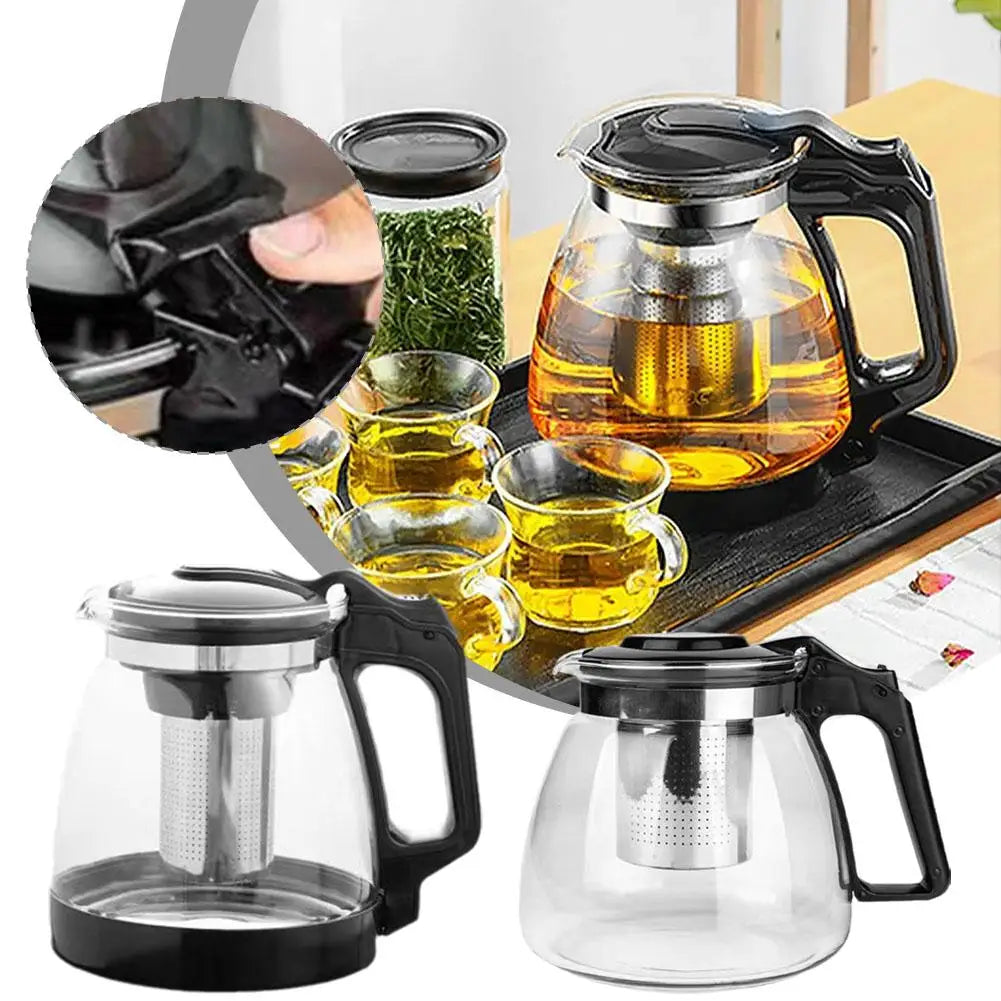 Glass Teapot with Tea Strainer Large Capacity Water Container Chinese Traditional Kung Fu Teaware Tea And Water Separation
