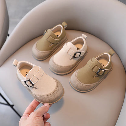 Boys' Boken Shoes Soft Soled Children's Shoes 2025 New Arrivals  0-1 years old Children's Sports Shoes Fashion Retro Bean Shoes
