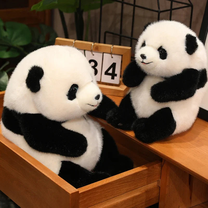 Adorable Base Simulation Lifelike Giant Panda FuBao Plush Toys Kawaii Stuffed Animals Soft Bears Baby Appease Doll Gifts