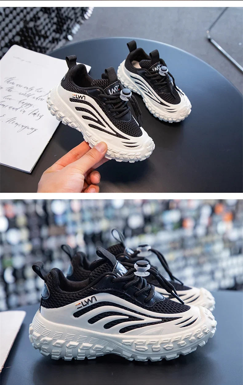 Breathable Mesh Kids Girls And Boys Casual Shoes Rubber Sole Summer Autumn Toddlers Tennis 3-6y