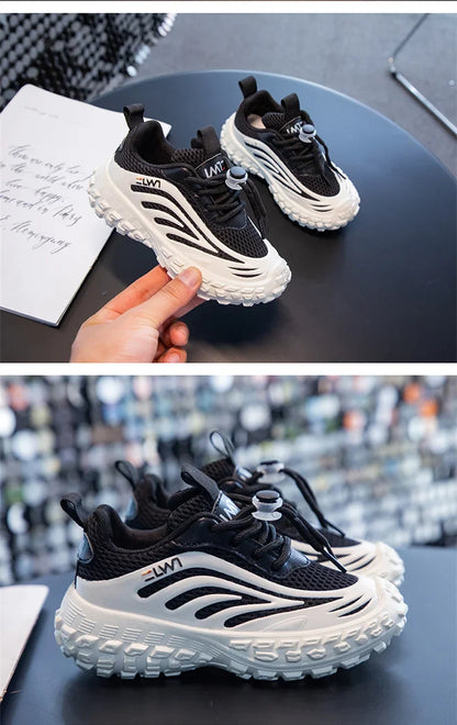 Breathable Mesh Kids Girls And Boys Casual Shoes Rubber Sole Summer Autumn Toddlers Tennis 3-6y