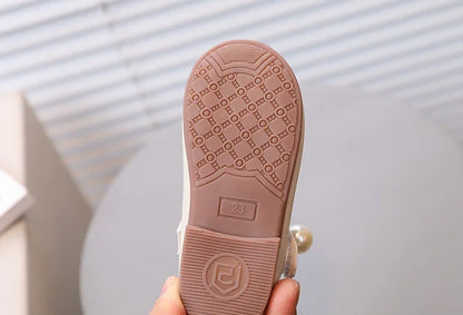 Girls Black Leather Shoes for Wedding Party Back To School Flats Kids Mary Janes Simple Classic Soft Anti-skid Kids Casual Shoes